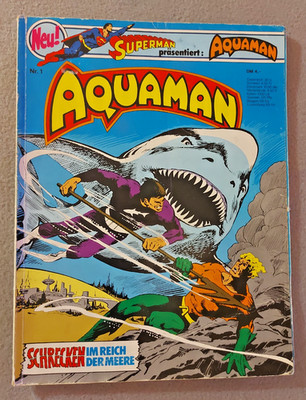 Aquaman 1 (Ehapa, 1976) mit Sammel-Ecke in Zustand 2