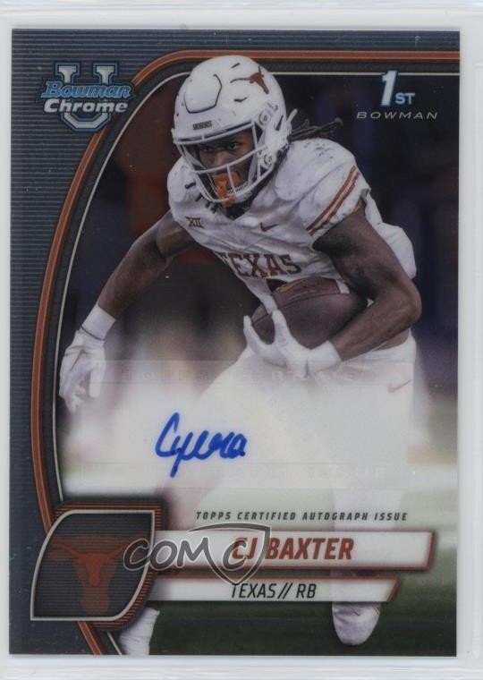 2024 Bowman U Chrome Chrome Prospect Auto CJ Baxter #PA-CBA Auto 15ik