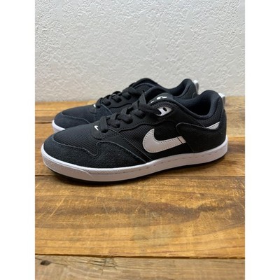 Nike SB Alleyoop Black White Skate Shoes CJ0882-001 Mens 4.5Y Kids Low Top