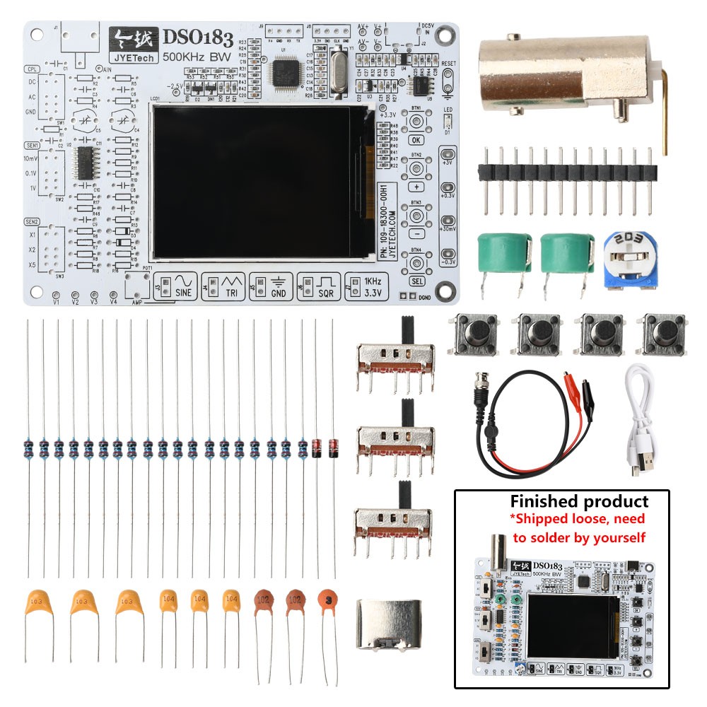 DSO183 Digital Oscilloscope DIY Electronic Kit Teaching Practical