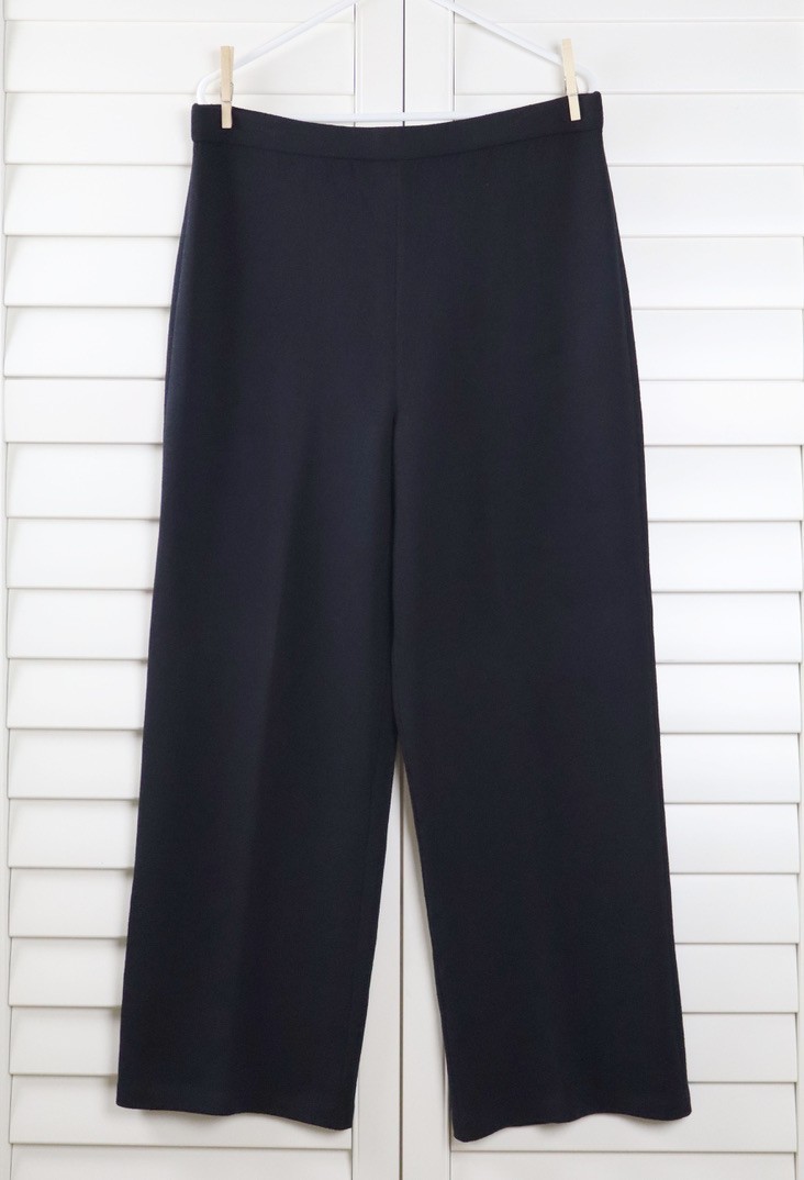 ST. JOHN COLLECTION $395 Solid Black Wool Santana… - image 1