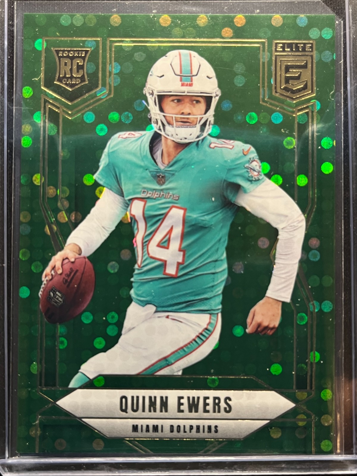 2025 Panini Donruss Elite - Rookies Quinn Ewers #116 Green Disco (RC)