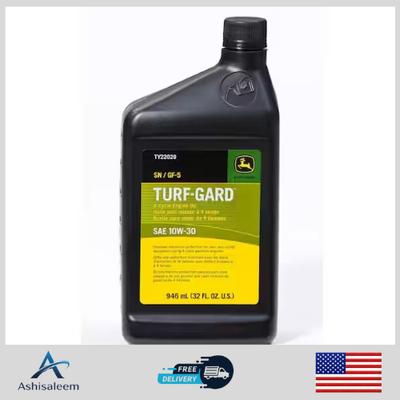 #ad 32 oz 10W 30 Motor Oil John Deere Engine SAE Turf Gard Quart FL Guard New $11.85