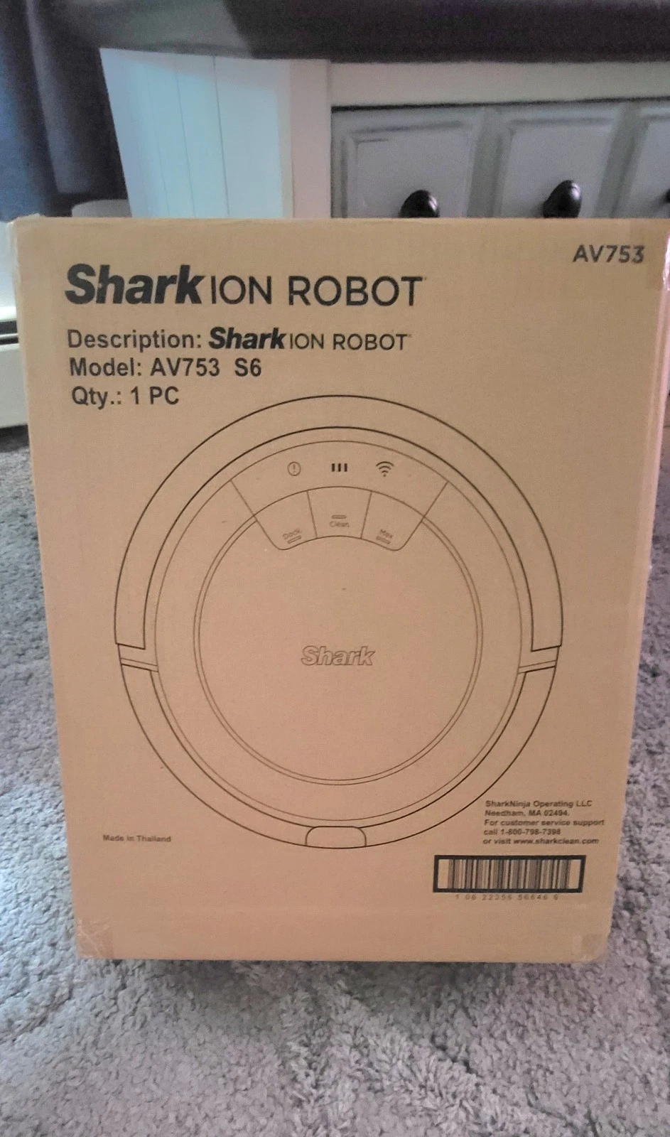 Shark AV753 ION Wifi & Alexa Connect Robot Vacuum Tri-Brush System 120 Min Run