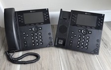 LOT OF 2  Polycom VVX 450 Business IP Desk Phone Used