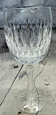 1pc Waterford Crystal Rosemare Pattern 7 3/4" Wine Glass Vertical Cut designe