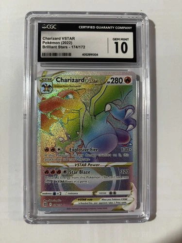 Pokemon Charizard VSTAR Brilliant Stars Secret Rare #174 CGC 10 Gem Mint