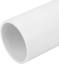 4 Inch PVC Pipe 17" Long White Sch40 Industrial PVC Pipes for Home DIY, Greenhou