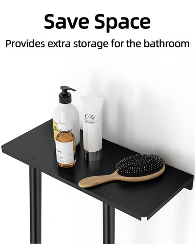 Toallero de baño, toallero para baño montado en la pared 30 pulgadas con... - Imagen 5 de 7