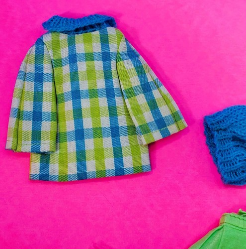 ULTRA RARE Vintage Skipper Doll Plaid City #1977 Silk Skirt Variation ~ 1960's - Bild 10 von 16