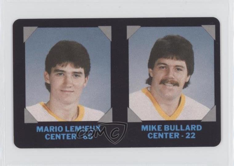1985-86 7-Eleven NHL Collectors' Series Mario Lemieux Mike Bullard Rookie RC 2vh