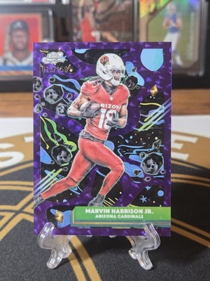 Marvin Harrison Jr. 2025 Topps Cosmic Chrome #3 Purple Nebula Refractor /150