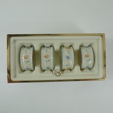 Lenox Porcelain Provencal Garde Set of 4 Napkin Rings *