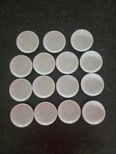 Juvale Small White Round Condiment Dishes Set Of 15 3" Across 0.75" Deep