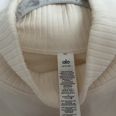 Alo Yoga Cropped Serenity Coverup Ivory S | eBay