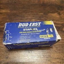 ✅Duo-Fast 5418D 9/16-Inch by 20 Gauge 3/16 Crown Gold Staple 5000 Count #️⃣0293