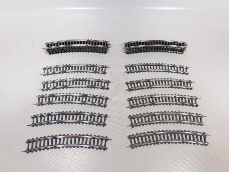 50x Piko? VEB H0 Dc Track 16er Circle curved Cardboard Threshold Hollow BAR # - Image 4 of 4