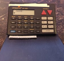 Vintage Unisonic DP-1851 Pocket Computer Diary / Calculator Organizer PDA, Black