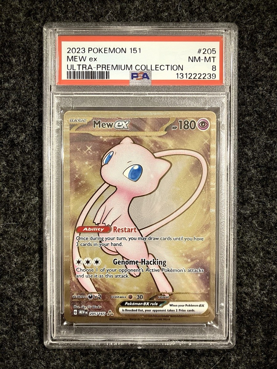 PSA 8 Mew ex 205/165 SV: Scarlet & Violet 151 Hyper Rare Pokemon TCG Card PSA 8 Mew ex 205/165 SV: Scarlet & Violet 151 Hyper Rare Pokemon TCG Card