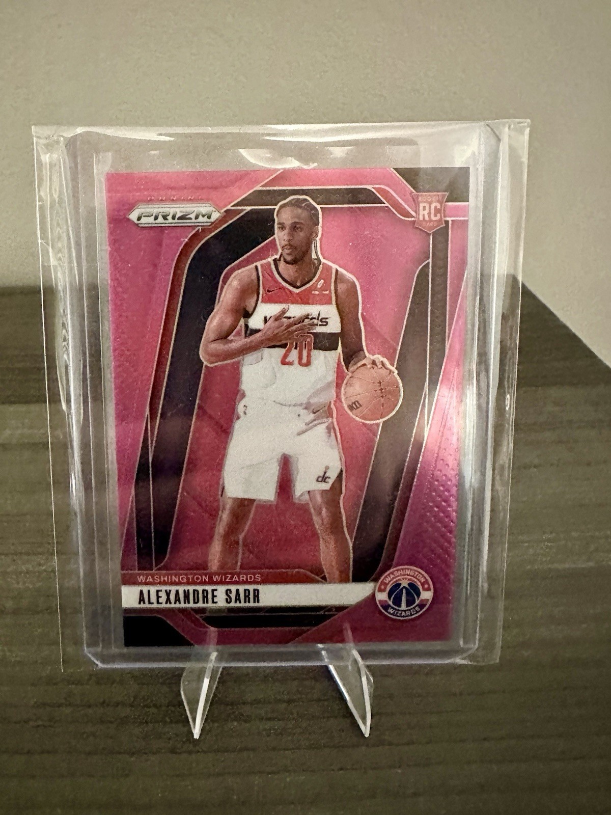 2024-25 Panini Prizm Pink Prizm Alexandre Sarr #264 Rookie Wizards NBA /249