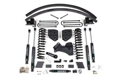 Zone Offroad ZONF110F FOX 6''-4'' Rear Block Lift Kit for 17-19 Ford F250/F350 SD