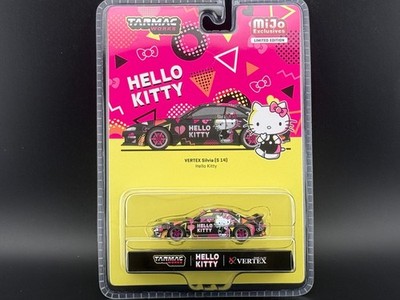Tarmac Works VERTEX Nissan Silvia S14 HELLO KITTY Black Chrome 1