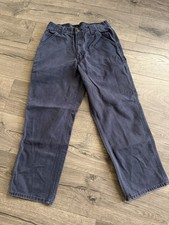 Carhartt Men's 32x30 Loose Fit Washed Duck Utility Work Pant Midnight B11-MDT