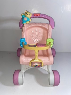Fisher Price Brilliant Basics Stroll Along Walker Doll Stroller