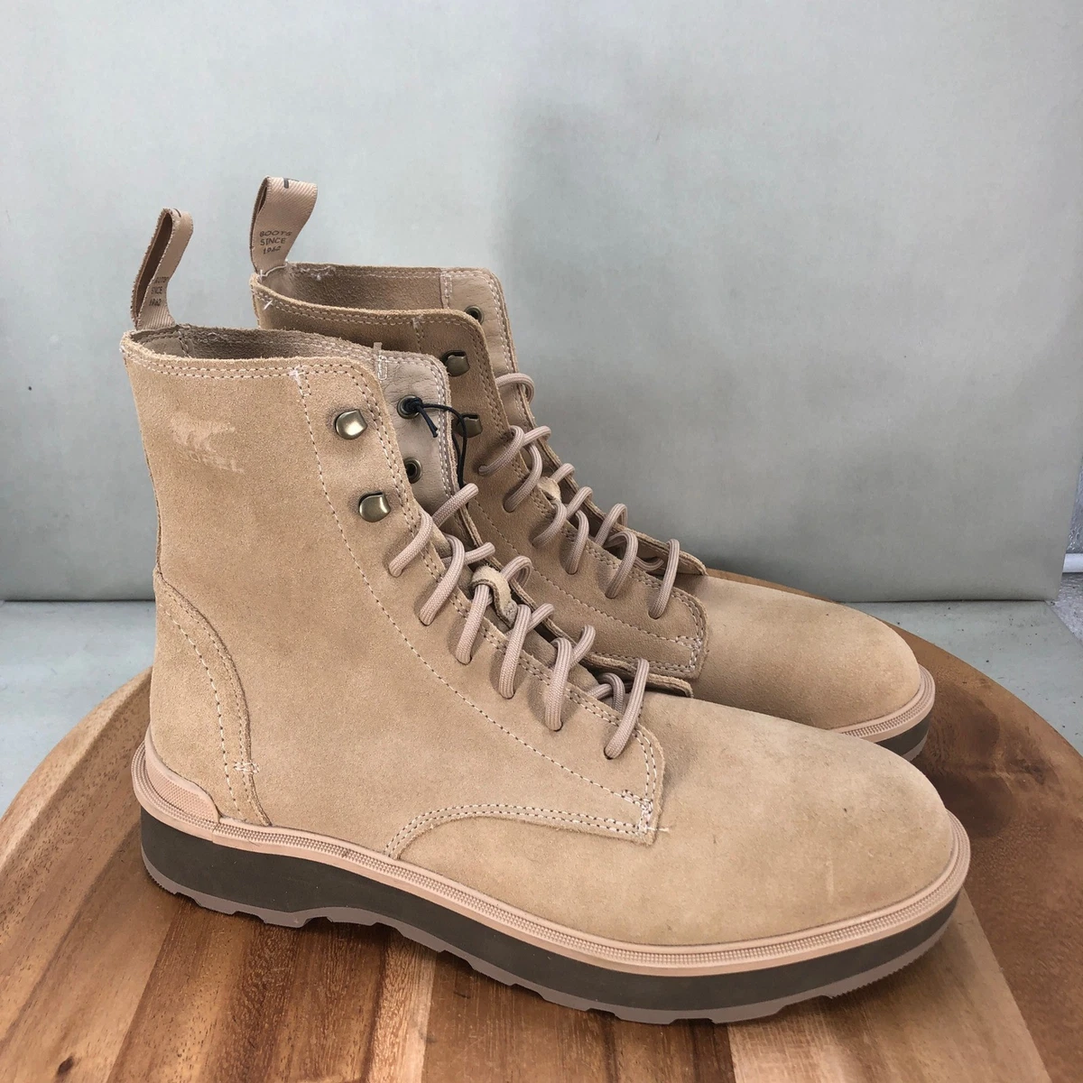 Sorel Mens Explorer Waterproof Winter Boots Khaki Suede Lace Up Men\'s Size 9 Amazon.com | Sorel Men main image 2