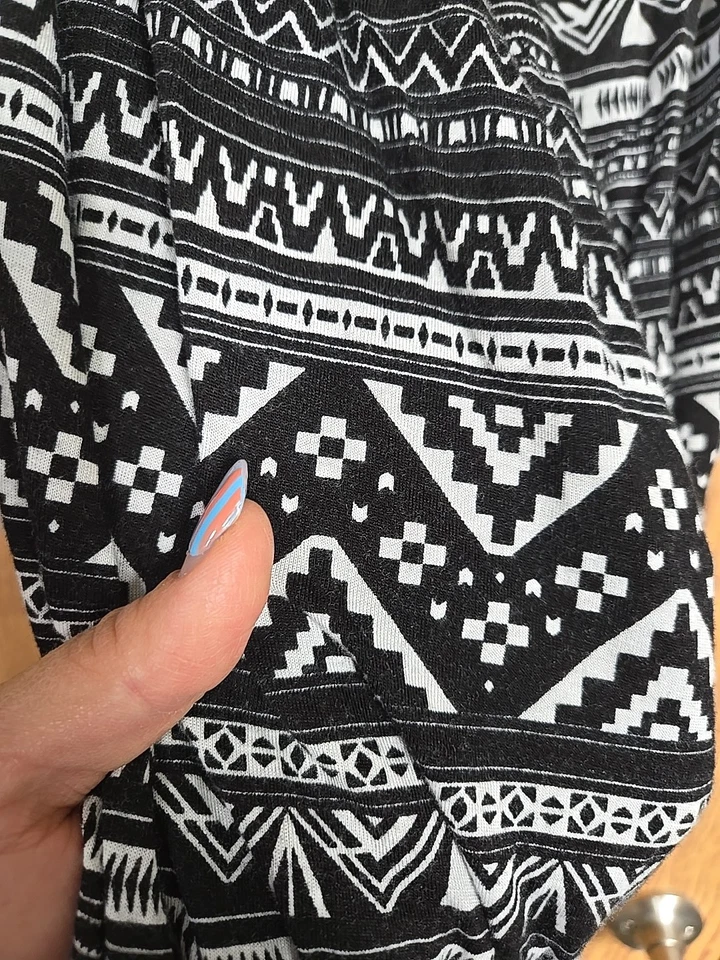 Черно-белый ковбойский комбинезон платье размер большой короткий - Изображение 4 из 4