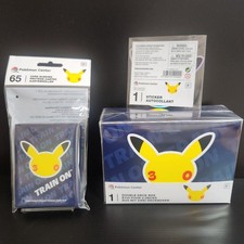 New Pokemon Center TCG 30th Anniversary Celebration Deck Box & Card Sleeve Pack