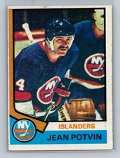 1974-75 Topps #101 Jean Potvin New York Islanders