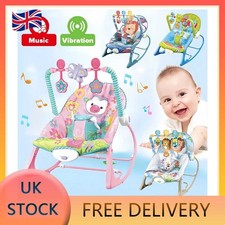Baby Rocking Chair with Vibration Music & Pendant Toys Adjustable 6-36 Months