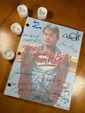 Teen Wolf Script Signed- Autograph Reprints- Michael J. Fox- Werewolf