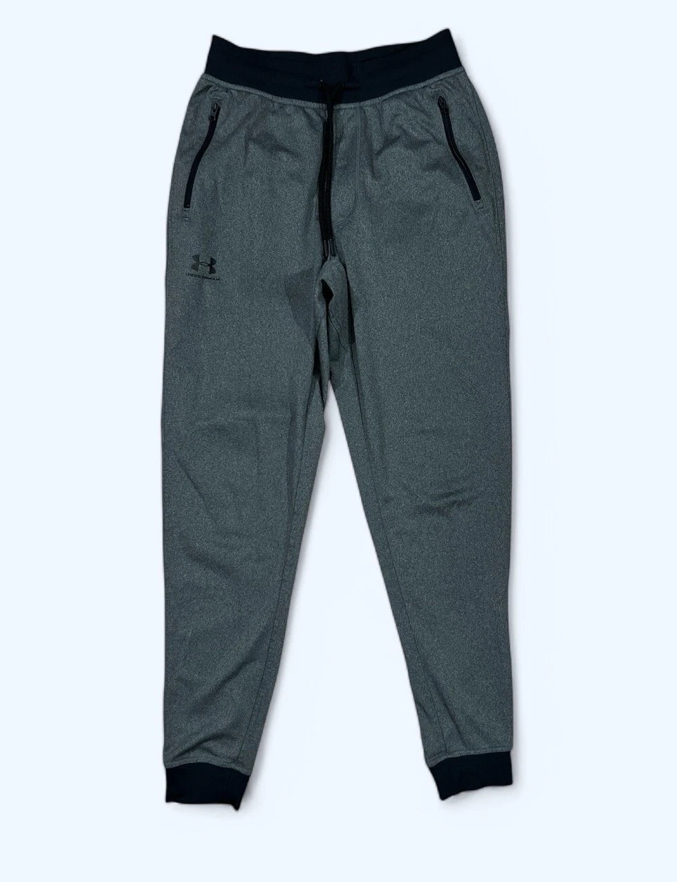 Under Armour Men's Tricot Joggers Sweats Sweatpants Mens SMALL Zip Pockets