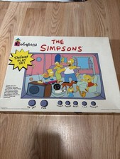 Vintage The Simpsons Colorforms Deluxe Play Set 1990 w All Pieces And Manual