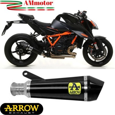 Auspuff Motorrad Arrow KTM 1290 Super Duke R 2021 Endtopf Slip-On X-Kone Schwarz