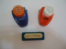 Lot of 3 Scrapbooking Paper Punches 2 Corner 1 Border Fiskars Hyglo