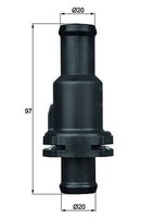Mahle TH 5 80 Thermostat, KüHlmittel FüR Audi, Seat, VW