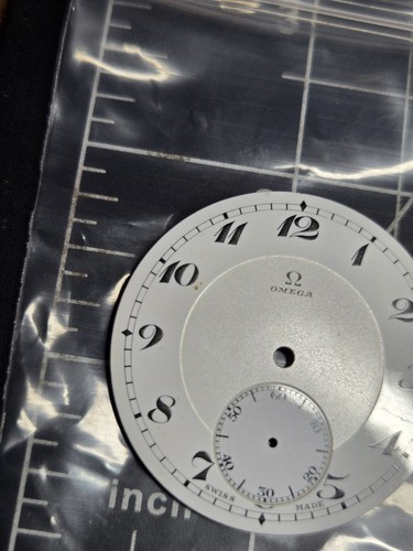 omega pocket watch dial movement vtg watchmaker watchmaking relpair antique 