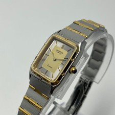 Orologio da polso TECHNOS Cortina oro acciaio inox quadrato quarzo orologio autentico