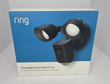 Ring Floodlight Cam Wired Plus Outdoor Security Camera Black New Sealed