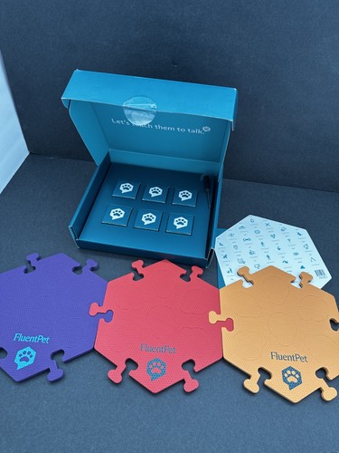FluentPet Sp UP Get started Kit – 6 Buttons + 3 Tiles + Stickers – Used