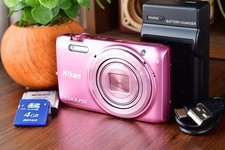 Excellent 5 Nikon COOLPIX S6800 Pink 16.0 MP Digital Camera From Japan