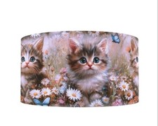 1.5" 1 yard Cat Kitty Kitten 3D look Hair Bow Grosgrain Ribbon 1276431