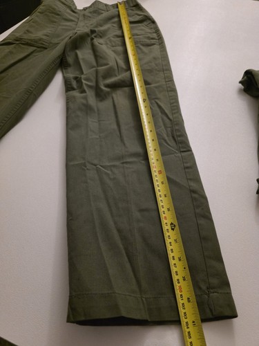 2 Vintage US Army OG-507 Fatigue Pants 32x31 Utility Trousers Military Issued - Picture 11 of 15