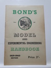 Bonds Model And Experimental Engineering Handbook 1959-1960 Catalogue (R5S4B5)