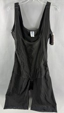 Cremallera frontal postquirúrgica Faja Colombiana con almohadillas suaves para el hombro negra -4 XL