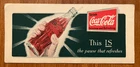 vintage Coca-Cola advertising blotter, This is the Pause That Refreshes