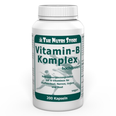 Vitamin B Komplex hochdosiert vegane Kapseln 200 Stk. - PZN: 01218557